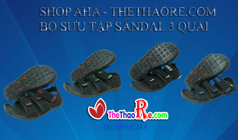 ẢNH SANDAL QUAI HẬU 3 QUAI GIÁ RẺ TPHCM